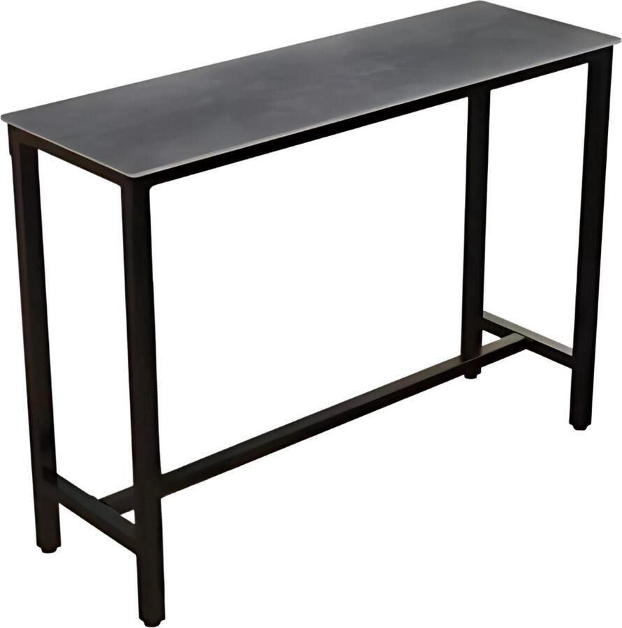 Happiq Bartafel Milano Tavien 120cn Voor binnen Keuken en woonkamer Marmer look 4 to 6 personen Donkergrijs