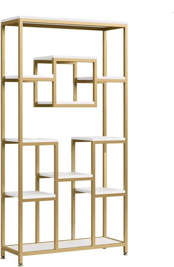 Happiq Boekenkast Burny 180cm Boekenrek Opbergrek Stellingkast Metaal Geschikt voor Woonkamer Kantoor of Slaapkamer