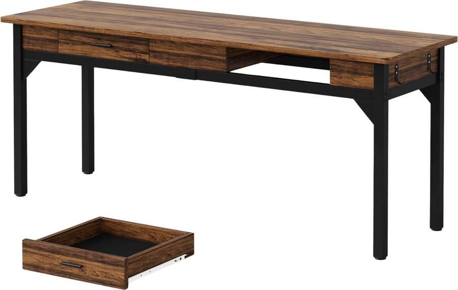 Happiq Bureau met lades Kantoor 200cm Computerbureau 2 personen