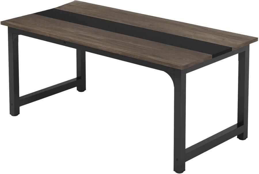 Happiq Bureau Orvion 160cm Grijs Computerbureau Voor thuis of werk