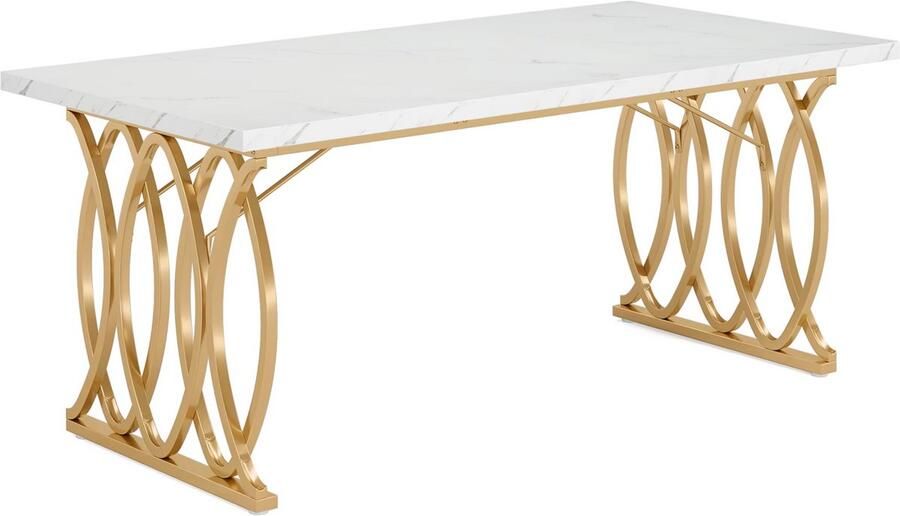 Happiq Computerbureau Nerita Voor Kantoor of Thuiskantoor Vergadertafel Bureau 160cm