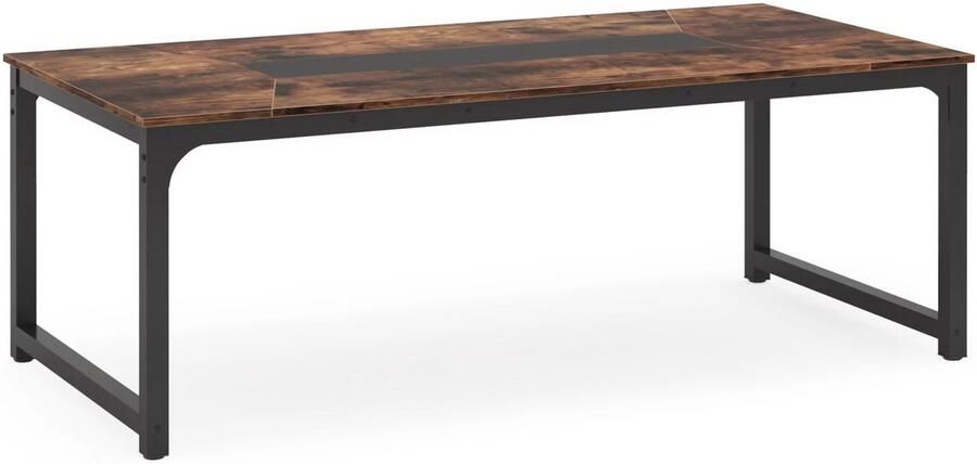 Happiq Computerbureau XL 180cm bureau Vintage Voor 6 personen Voor volwassenen