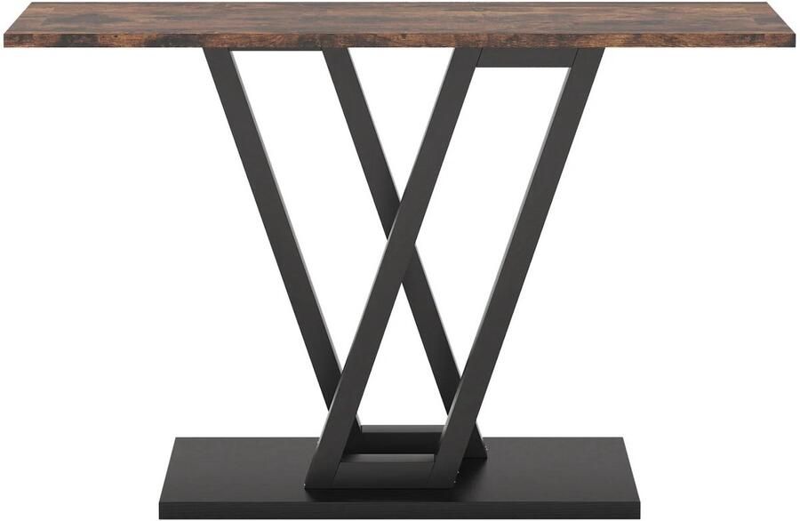 Happiq Consoletafel Giggs Haltafel 110cm Wandtafel Gang of woonkamer Bruin