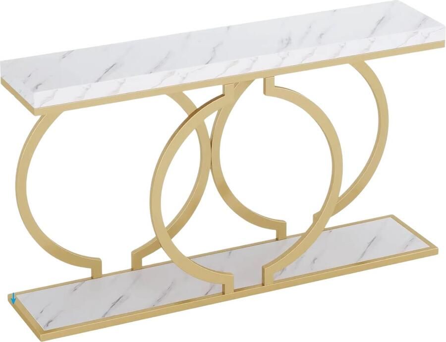 Happiq Consoletafel Giggs Haltafel 140cm Wandtafel Gang of woonkamer Wit