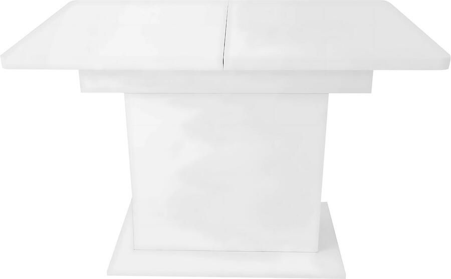 Happiq Eettafel Keukentafel Uitschuifbaar Voor Woonkamer of Eethoek Met Opbergruimte & Modern Design Rechthoekig IJzer & Hout