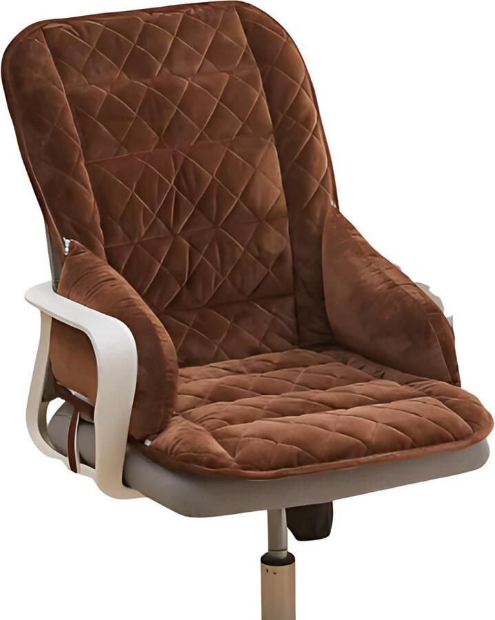 Happiq Kussen Tavien Bureaustoel kussen Rugkussen Ergonomisch Universeel Bruin