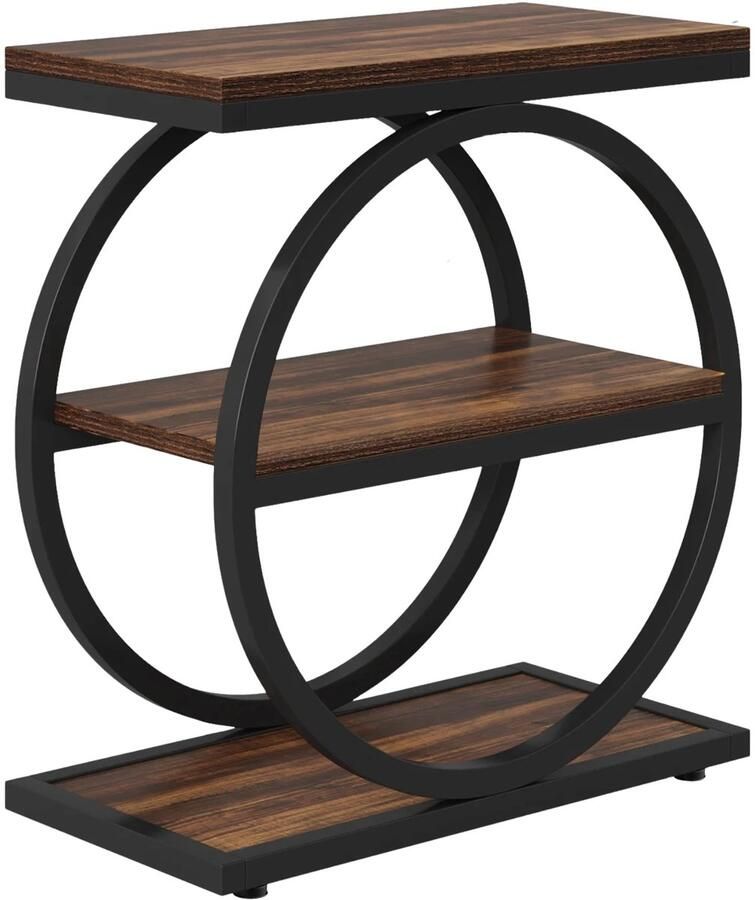 Happiq Luxe Bijzettafel Ludio Voor woonkamer of slaapkamer Nachtkast Bruin