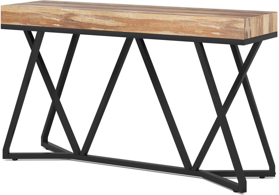 Happiq Wandtafel -Haltafel Dressiortafel Bijzettafel Sidetable Beige Hout