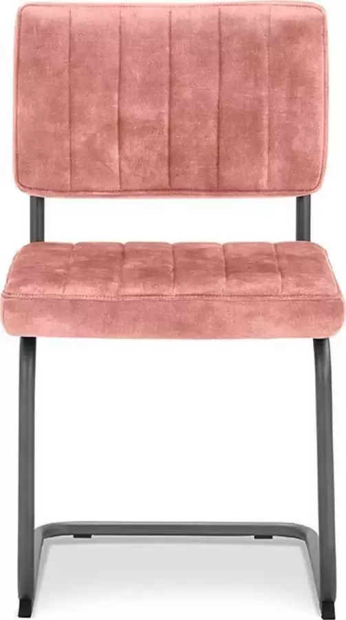 Happy Chairs Eetkamerstoel Ramos Velvet Roze