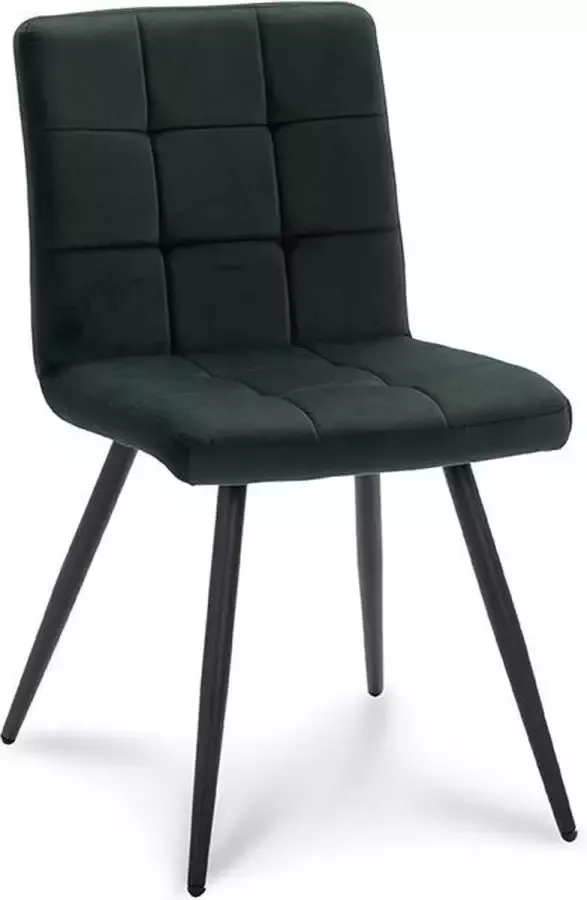 Happy Chairs Eetkamerstoel Santiago Velvet Groen