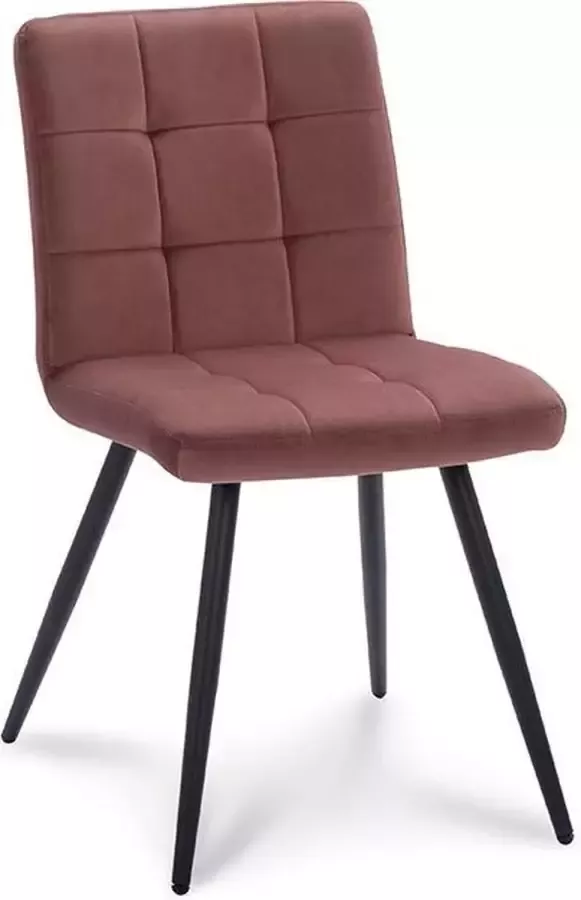 Happy Chairs Eetkamerstoel Santiago Velvet Roze