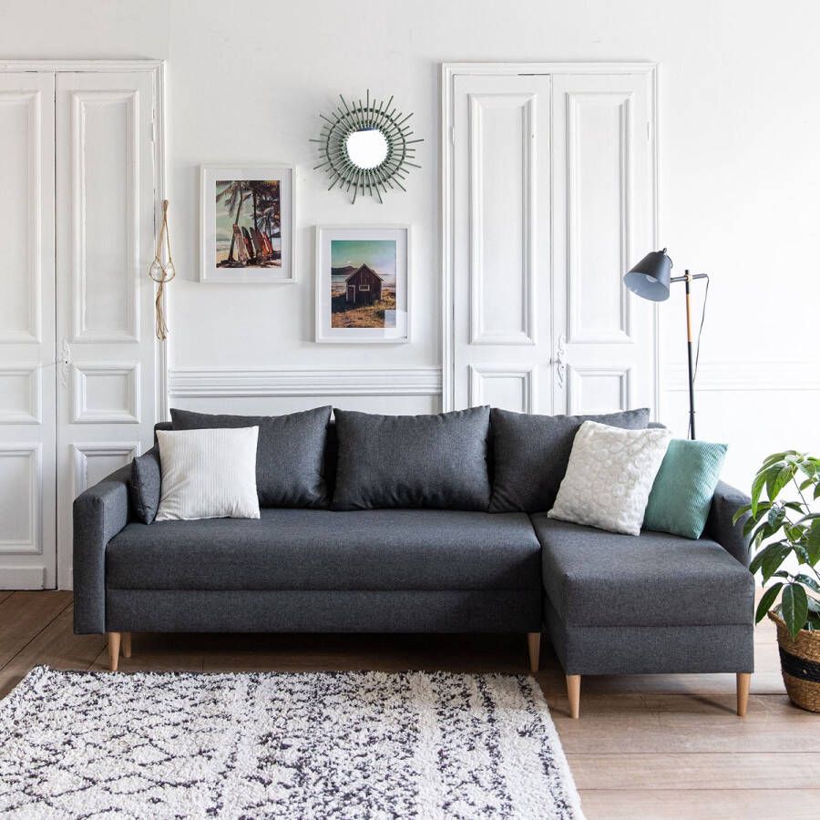 Happy Garden ANTONI 3 zits hoekbank grijs - Foto 2