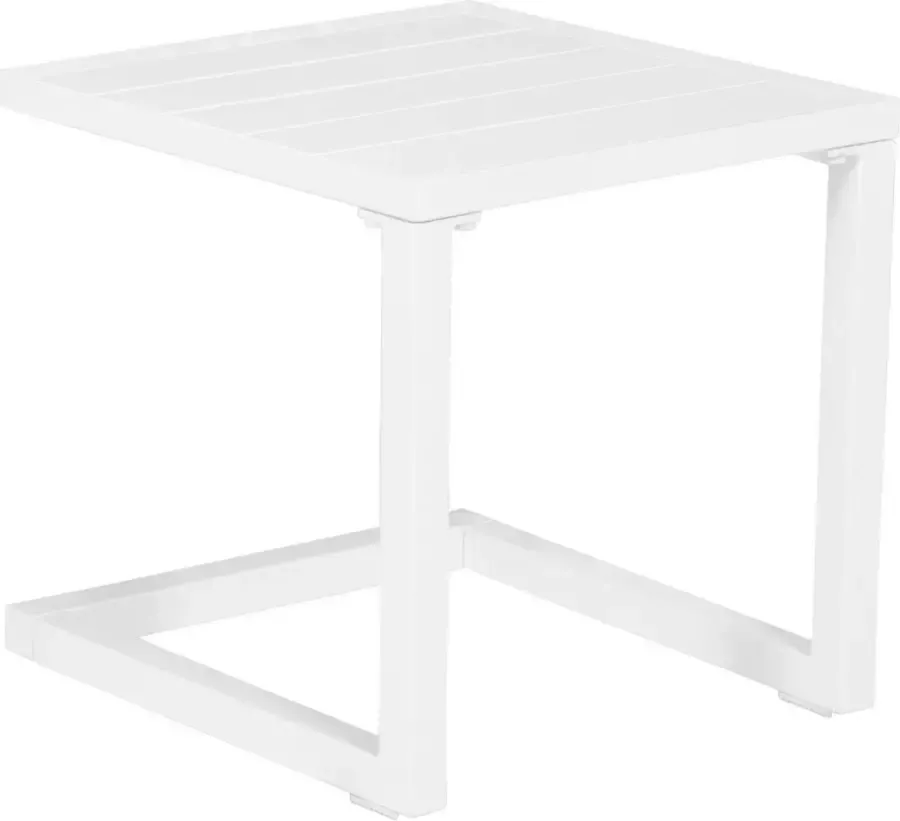 Happy Garden BARBADOS bijzettafeltje wit aluminium