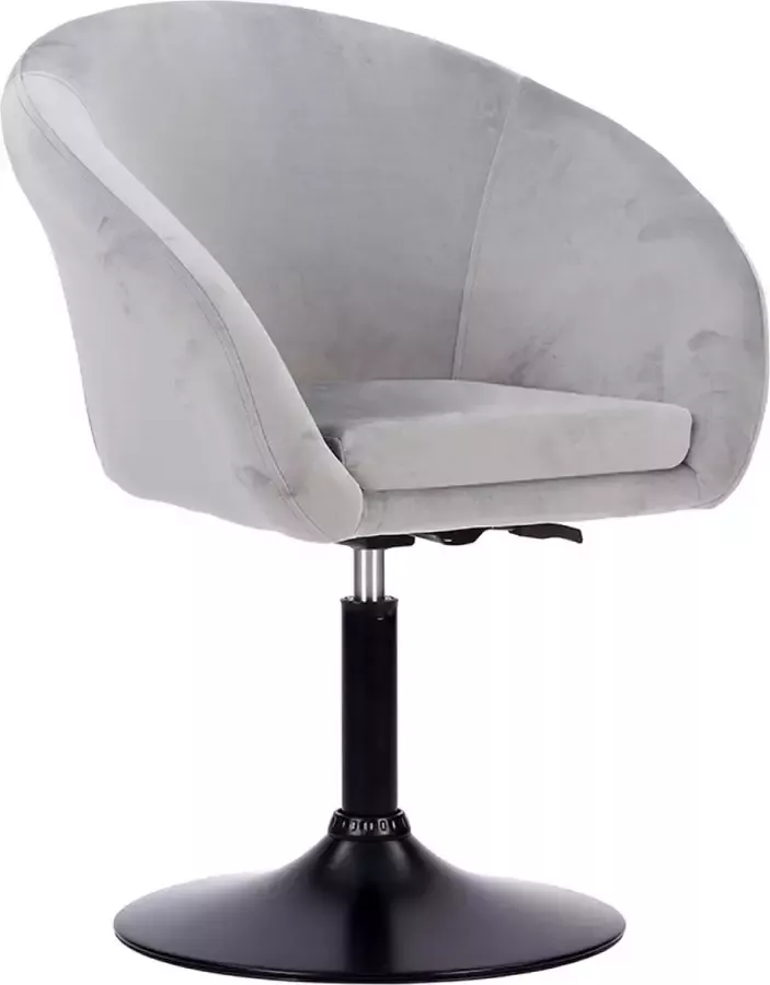 Happy Garden Grijze fluwelen barkruk GABIN