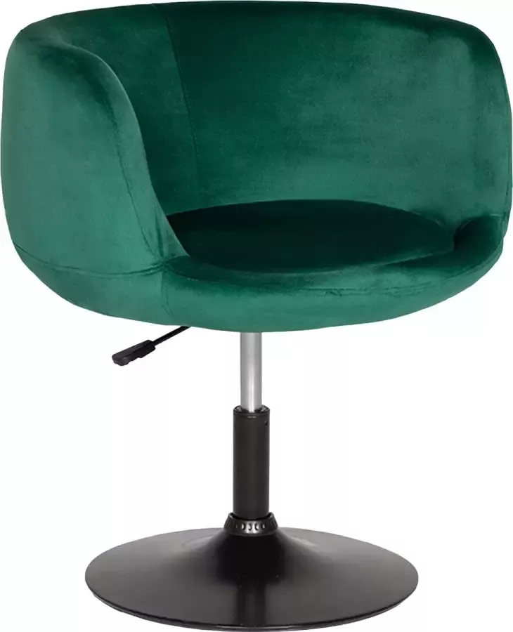 Happy Garden Groen fluwelen barkruk NOLAN