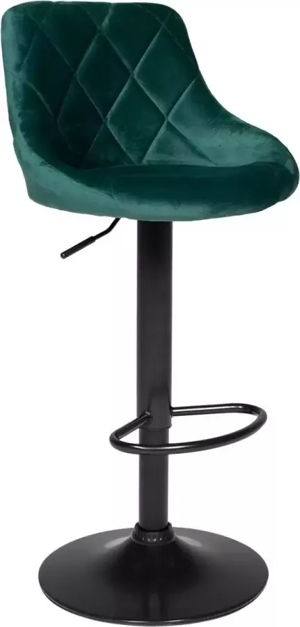 Happy Garden Groen fluwelen barkruk ROBIN