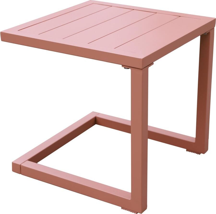 Happy Garden BARBADOS bijzettafel in terracotta aluminium