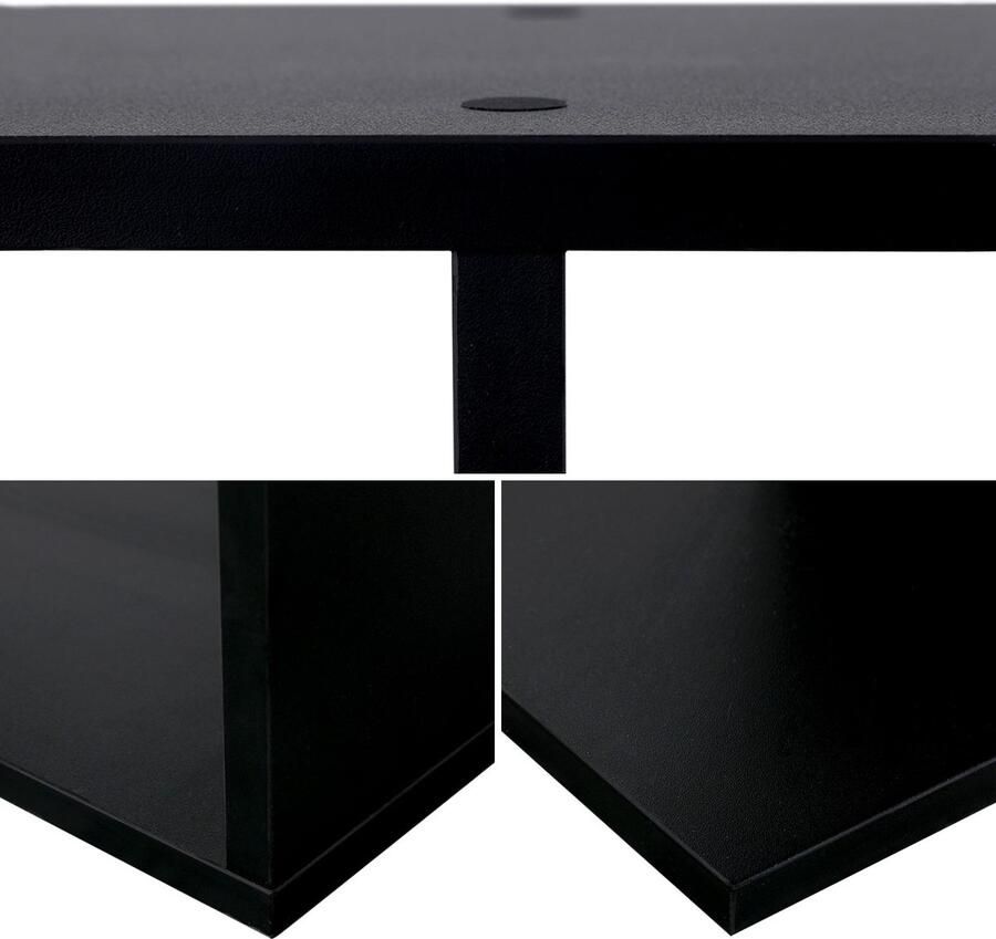 Happy Garden Boekenkast 6 planken zwart VIRGINIA