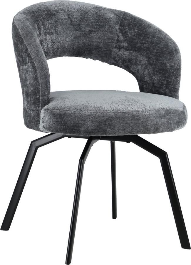 Happy Garden EHBA grijze chenille stoel