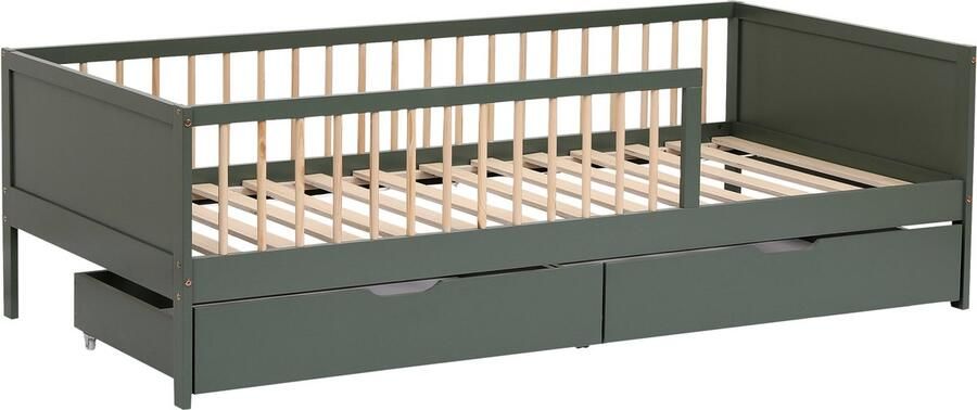 Happy Garden Kinderbed 190x90cm groen met laden ADAM