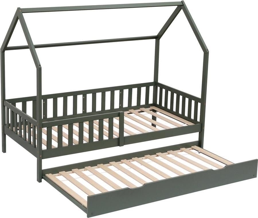 Happy Garden Kinderschuifbed 190x90cm groen MARCEAU - Foto 2
