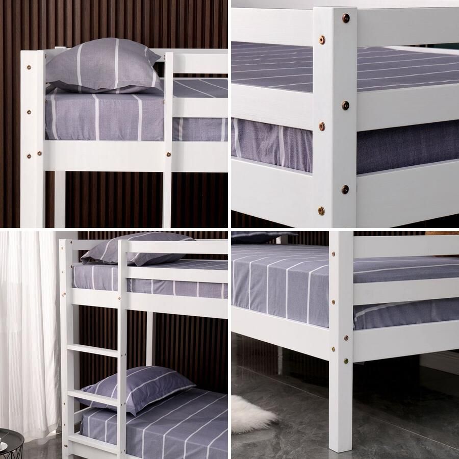 Happy Garden Kinderstapelbed 190x90cm wit AMBER