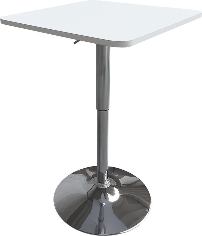 Happy Garden LUKE wit en chroom vierkante bartafel - Foto 2