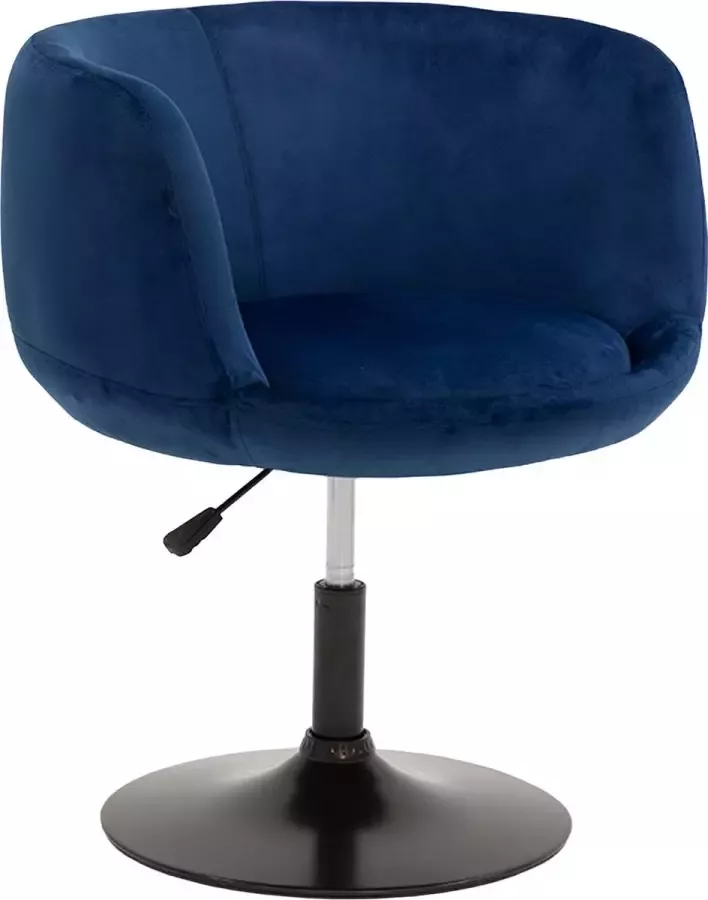 Happy Garden NOLAN blauw fluwelen barkruk