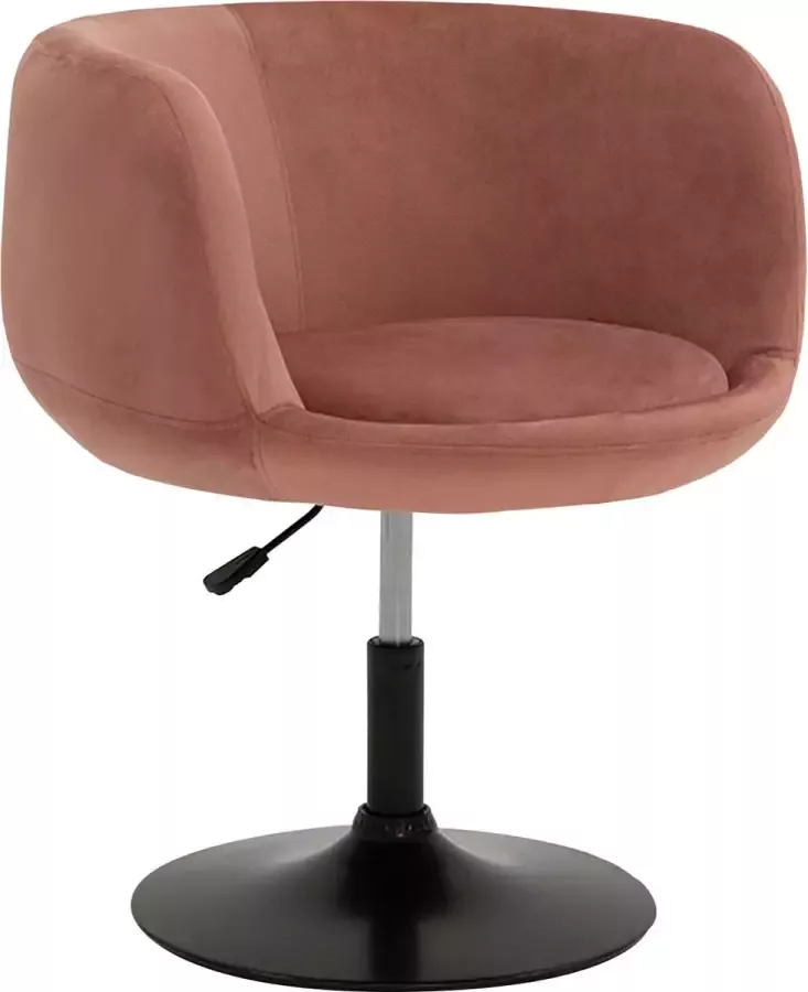 Happy Garden NOLAN roze fluwelen barkruk