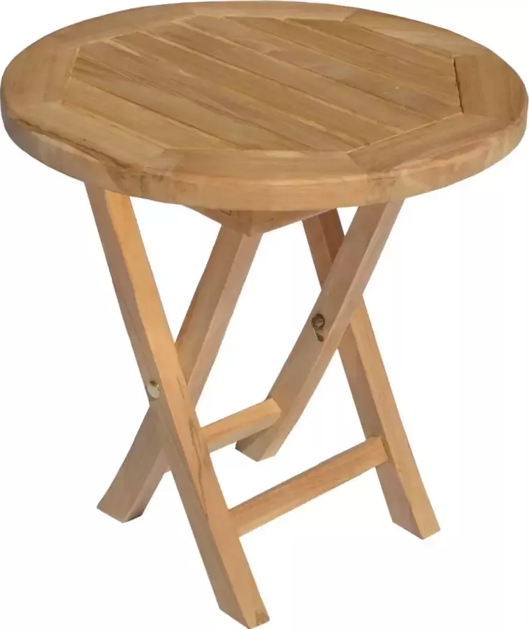 Happy Garden Ronde teak bijzettafel 50cm LOMBOK