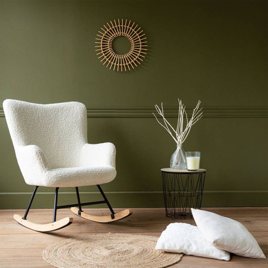 Happy Garden Schommelstoel in ecru badstof KAIRA