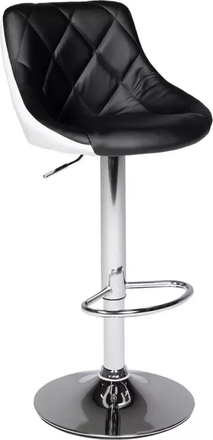 Happy Garden Zwart-witte barkruk JASPER