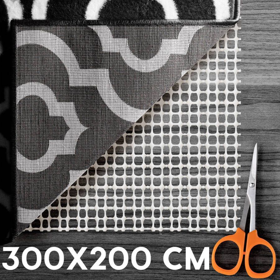 Happy Goods Happy Goods Antislip Ondertapijt XL 6m² 300x200cm met schaar Ondertapijt Onderkleed Antislip Vloerkleed Tapijt