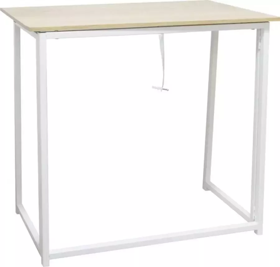 Happy Home HWT09-WEI Schrijftafel Bureau inklapbaar wit grijs