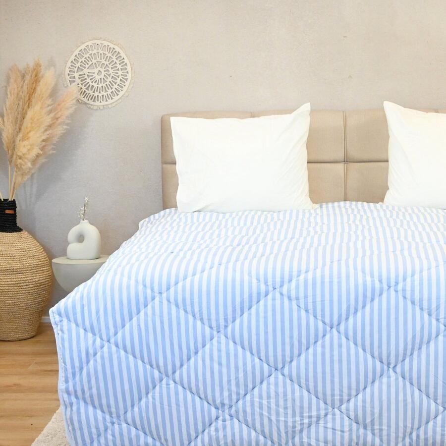 Happybed All year dekbed enkel 160x200 Twijfelaar dekbed 100% Katoen Wasbaar dekbed zonder overtrek Bedrukt dekbed zonder hoes Hoesloos Dekbed met Print Coastal Breeze - Foto 2