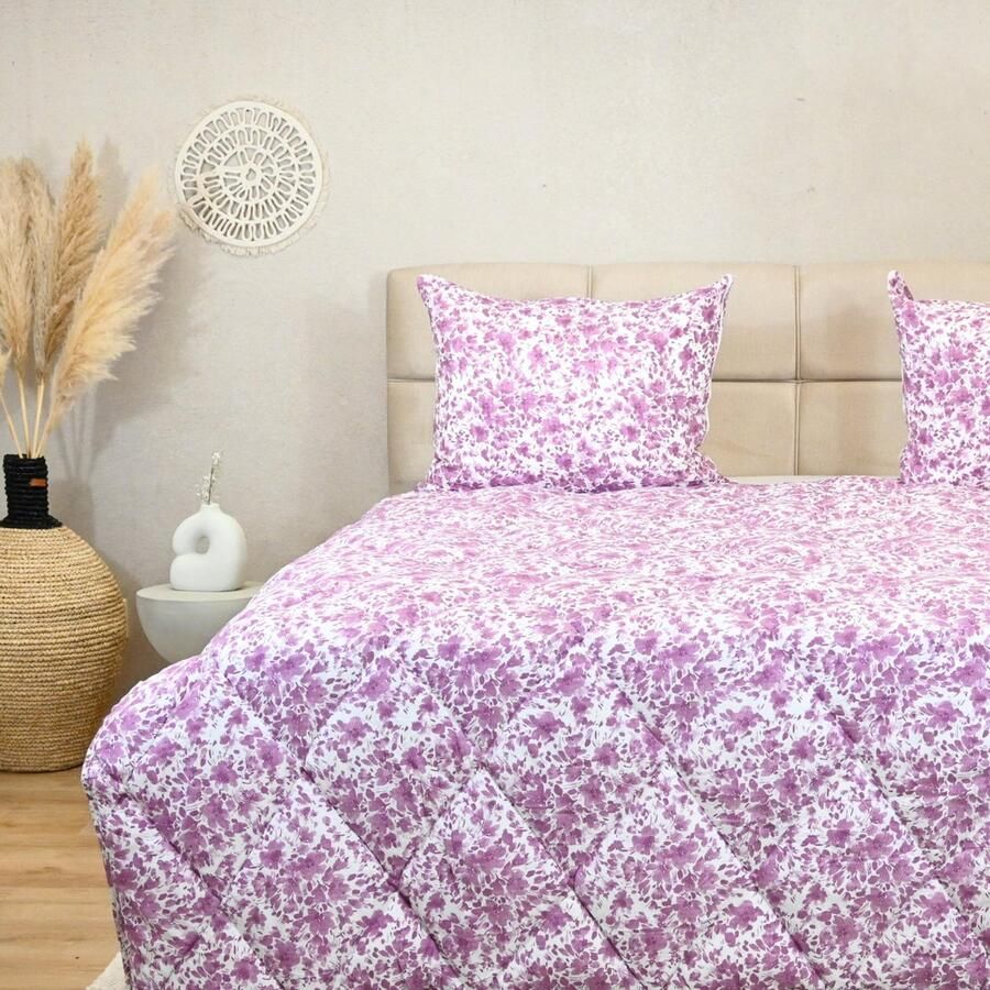 Happybed All year dekbed enkel 160x200 Twijfelaar dekbed Microvezel Wasbaar dekbed zonder overtrek Bedrukt dekbed zonder hoes Hoesloos Dekbed met Print Spring Blossom