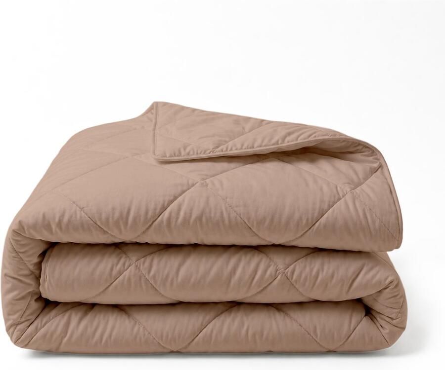 Happybed Zomerdekbed 160x200 Twijfelaar dekbed 100% Katoen Wasbaar dekbed zonder overtrek Bedrukt dekbed zonder hoes Hoesloos Dekbed met Print Dune - Foto 2