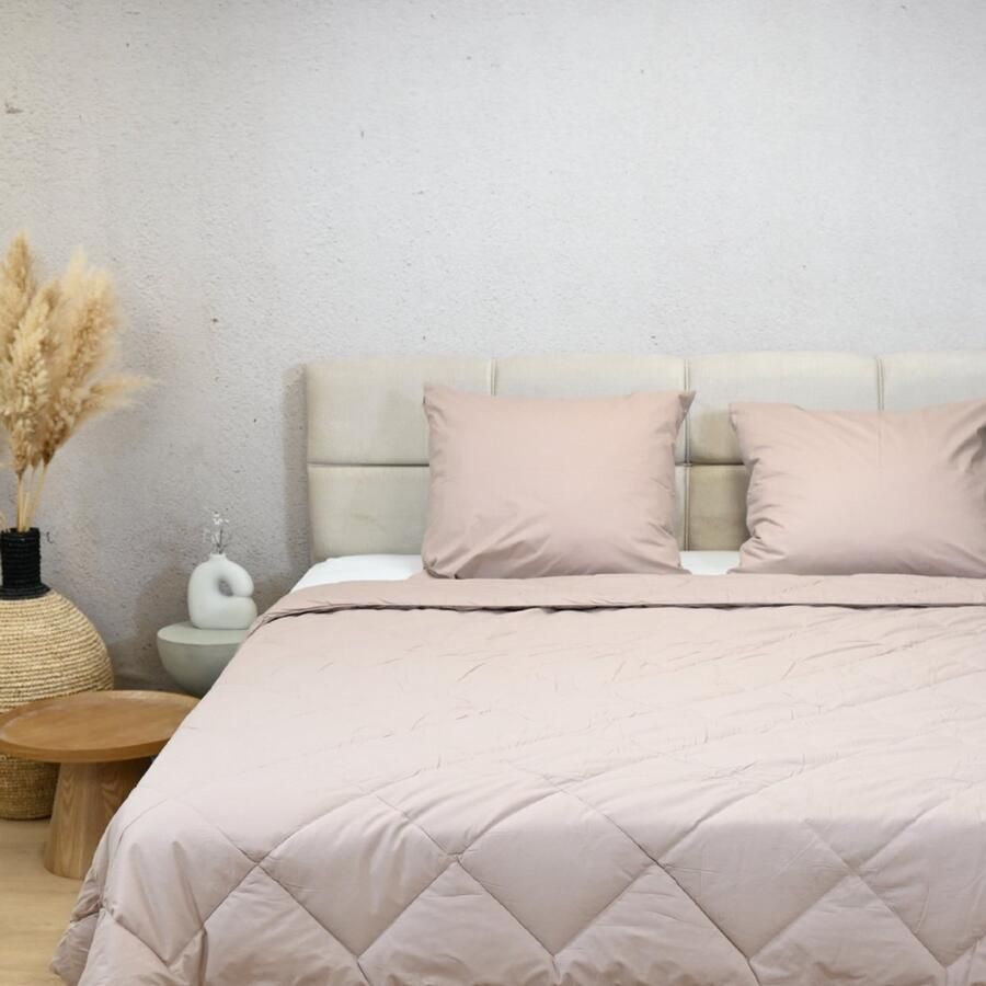 Happybed Zomerdekbed 160x200 Twijfelaar dekbed 100% Katoen Wasbaar dekbed zonder overtrek Bedrukt dekbed zonder hoes Hoesloos Dekbed met Print Dune