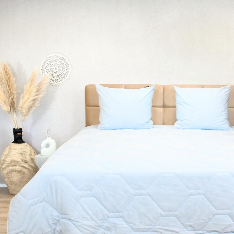 Happybed Zomerdekbed 160x200 Twijfelaar dekbed Wasbaar dekbed zonder overtrek Bedrukt dekbed zonder hoes Hoesloos Dekbed met Print Ice Blue