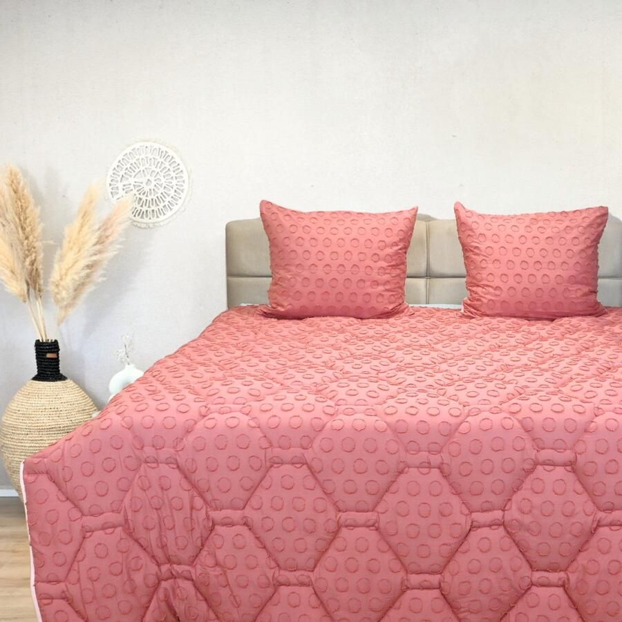 Happybed Zomerdekbed 160x200 Twijfelaar dekbed Wasbaar dekbed zonder overtrek Bedrukt dekbed zonder hoes Hoesloos Dekbed met Print Blushed Pink