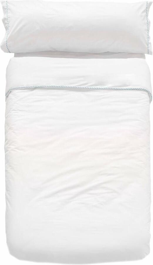 HappyFriday Dekbedovertrek set Basic Kids Blauw Bed van 80 2 Onderdelen