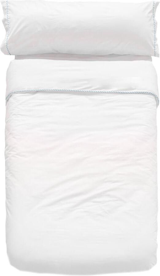 HappyFriday Dekbedovertrek set Basic Kids Blauw Bed van 105 2 Onderdelen