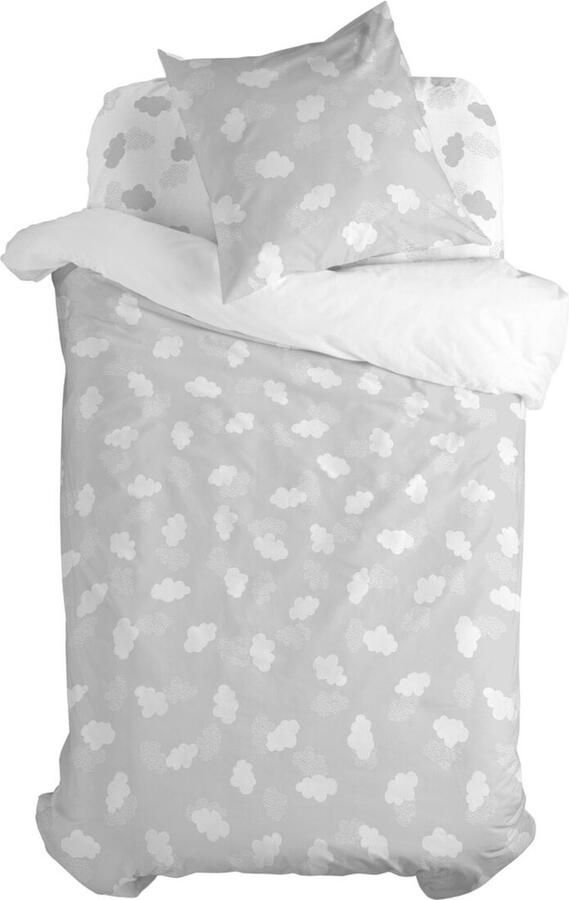 Happyfriday Little star Dekbedovertrek 2-delig Grijs Basic Kids Grijs 100% katoen de kwaliteit van 150 hilos