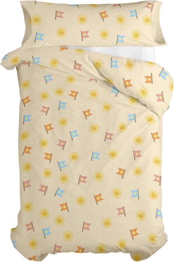 HappyFriday Dekbedovertrek set Happynois Camping Multicolour Bed van 80 90 2 Onderdelen
