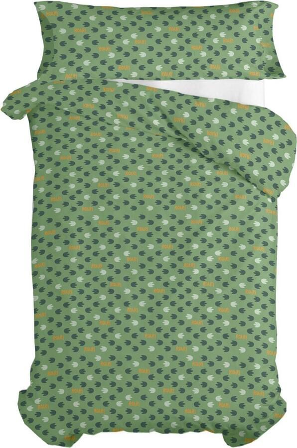 HappyFriday Dekbedovertrek set Happynois Happydino Multicolour Bed van 80 90 2 Onderdelen