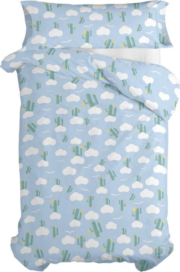 HappyFriday Dekbedovertrek set Happynois Summer Time Multicolour Bed van 80 90 2 Onderdelen