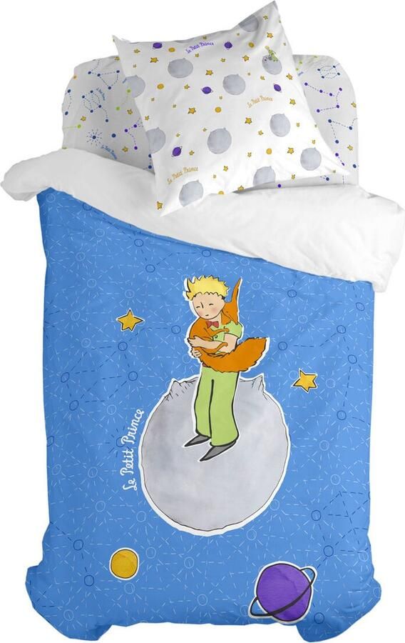 HappyFriday Dekbedovertrek set Le Petit Prince Accolade Multicolour Bed van 80 2 Onderdelen
