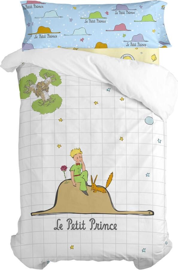 HappyFriday Dekbedovertrek set Le Petit Prince Imagination Multicolour Bed van 105 2 Onderdelen