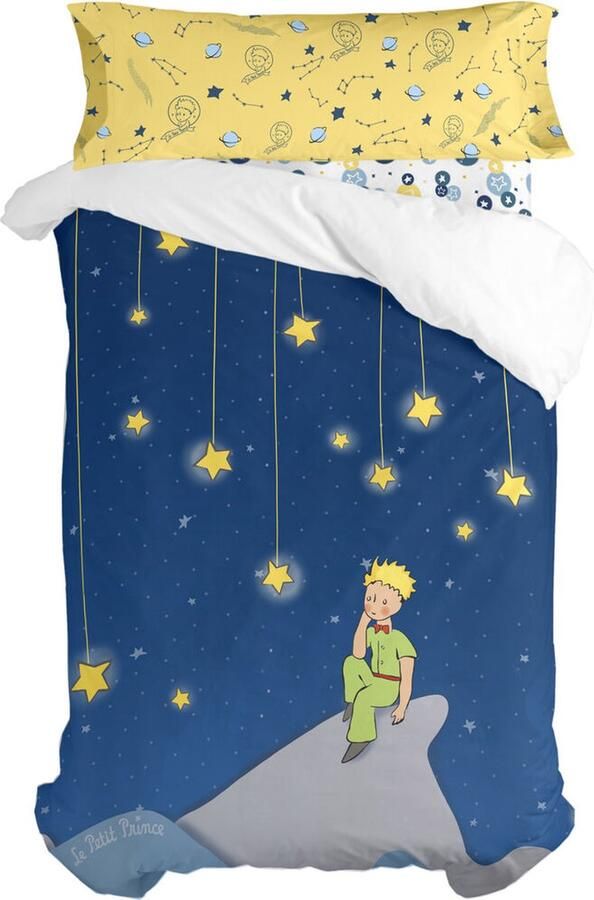 HappyFriday Dekbedovertrek set Le Petit Prince La Nuit Multicolour Bed van 105 2 Onderdelen