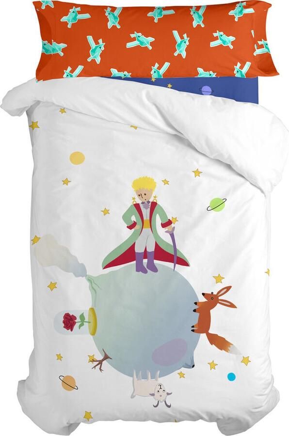 HappyFriday Dekbedovertrek set Le Petit Prince Multicolour Bed van 105 2 Onderdelen